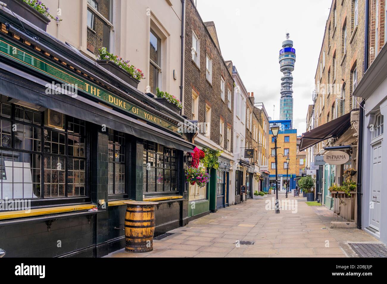 Blick auf den Postturm in Marylebone, London, England, Großbritannien, Europa Stockfoto