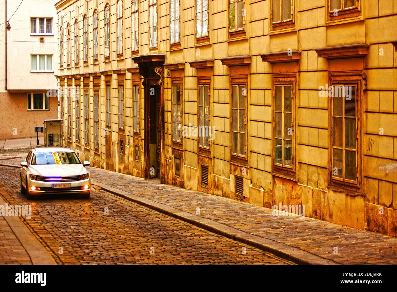 Österreich Viennas Dächer und Auto Stockfoto