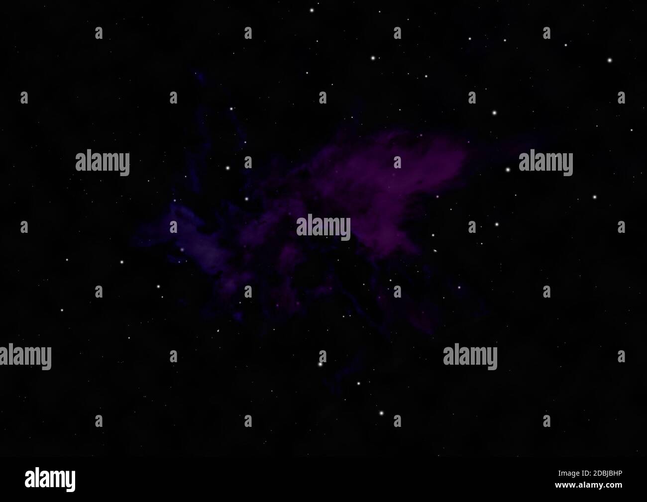 Weit entfernt flackernde Sternanordnung und kalter kosmischer Nebel. 'Elemente dieses Bildes, die von der NASA eingerichtet wurden'. Stockfoto