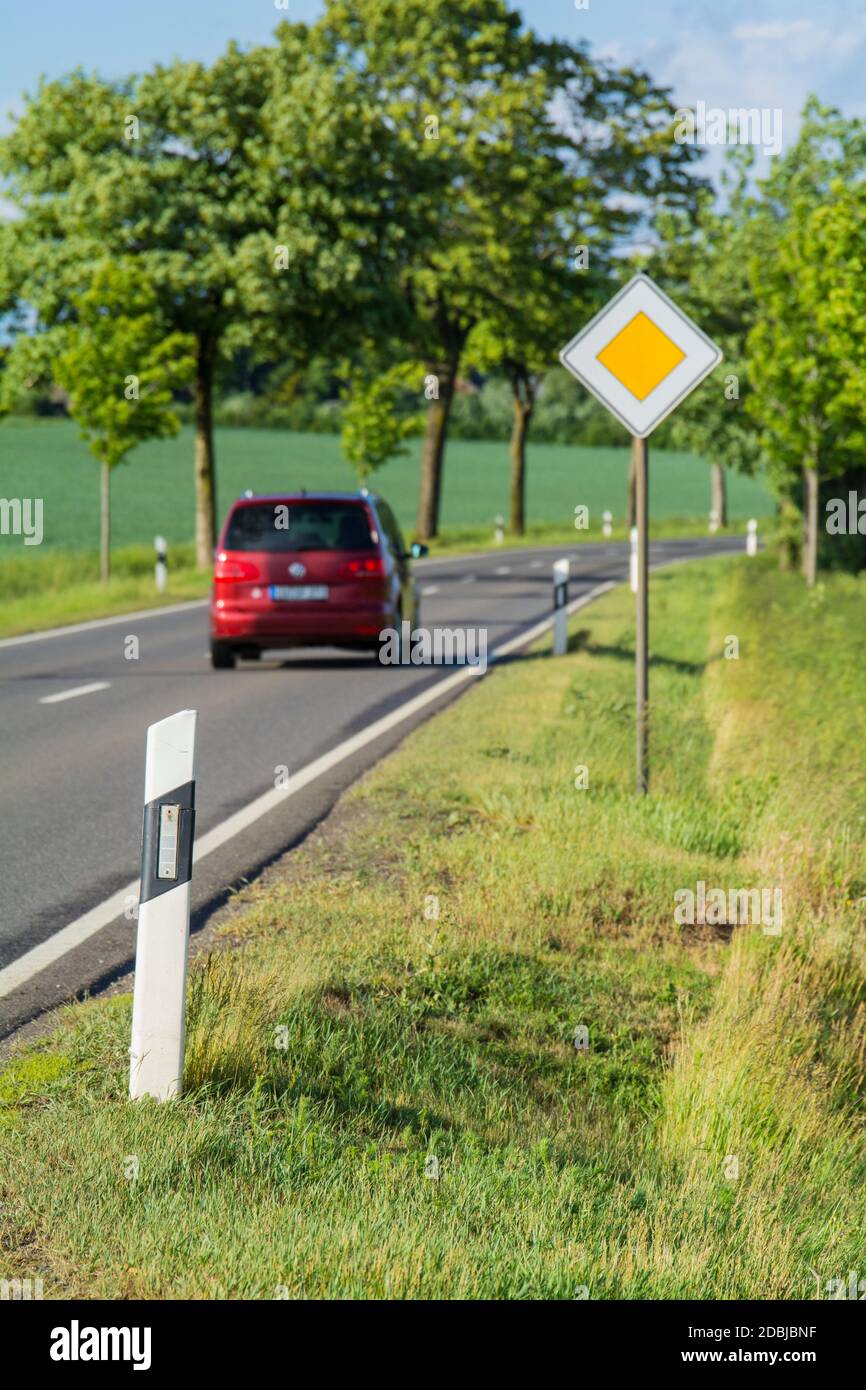 Landschaft in der Eifel in Deutschland Stockfoto