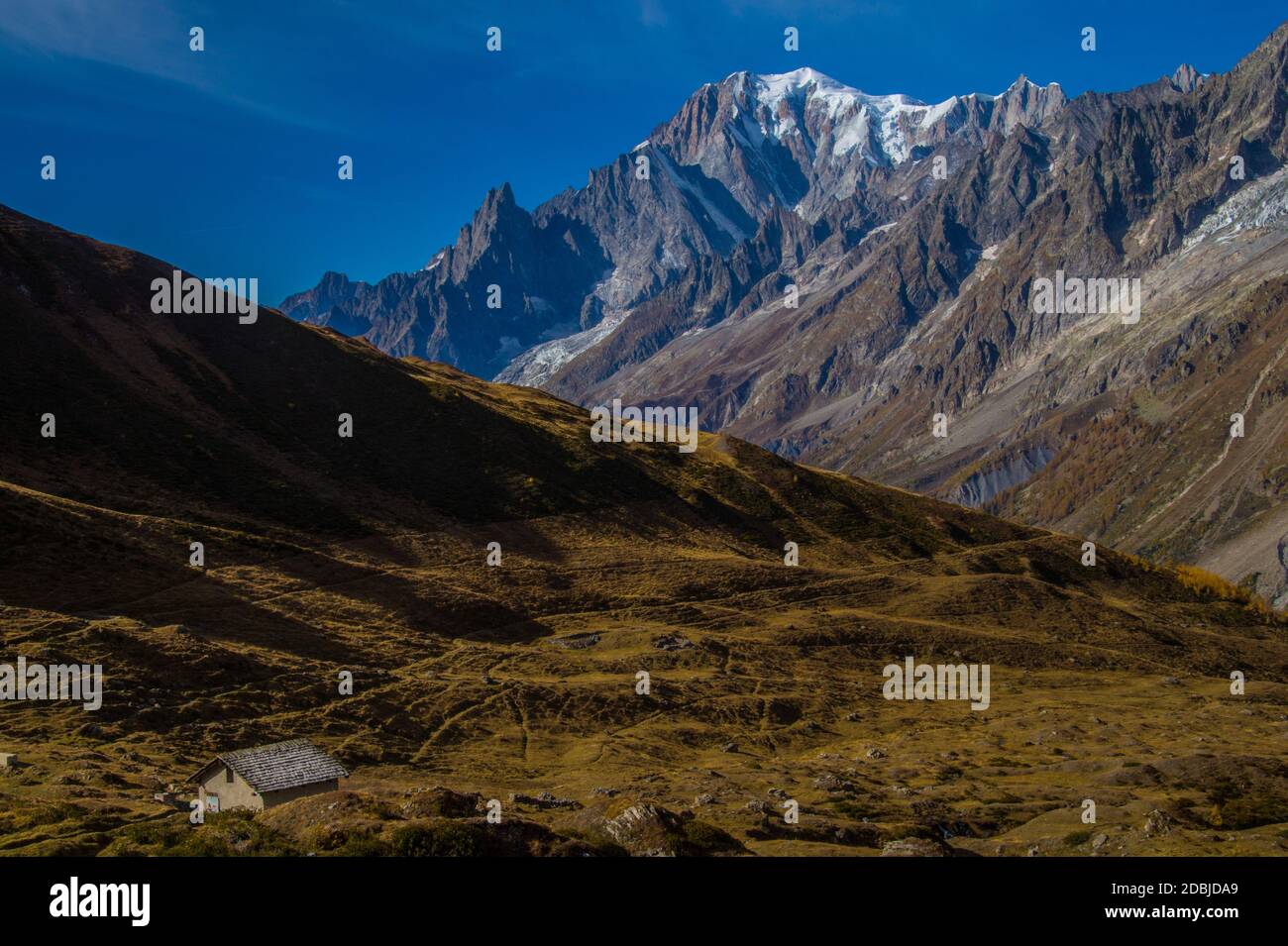 Mallatra, Val Ferret, Courmayeur, Italien Stockfoto