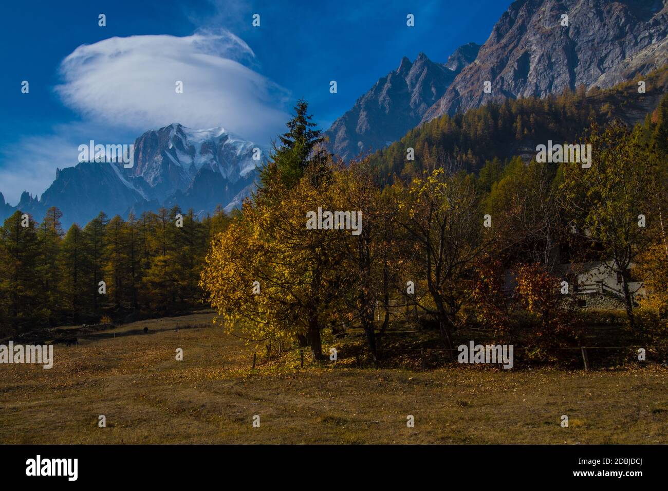 Zuflucht Bonatti, Courmayeur, Italien Stockfoto