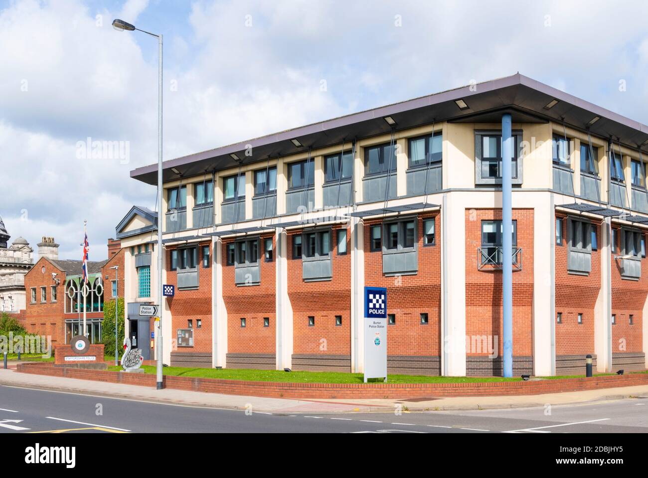Polizeistation Burton on Trent Polizeistation Burton upon Trent, Staffordshire, England, GB Großbritannien Europa Stockfoto