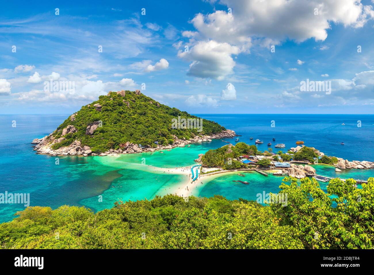 Nang Yuan Insel, Koh Tao, Thailand an einem Sommertag Stockfoto