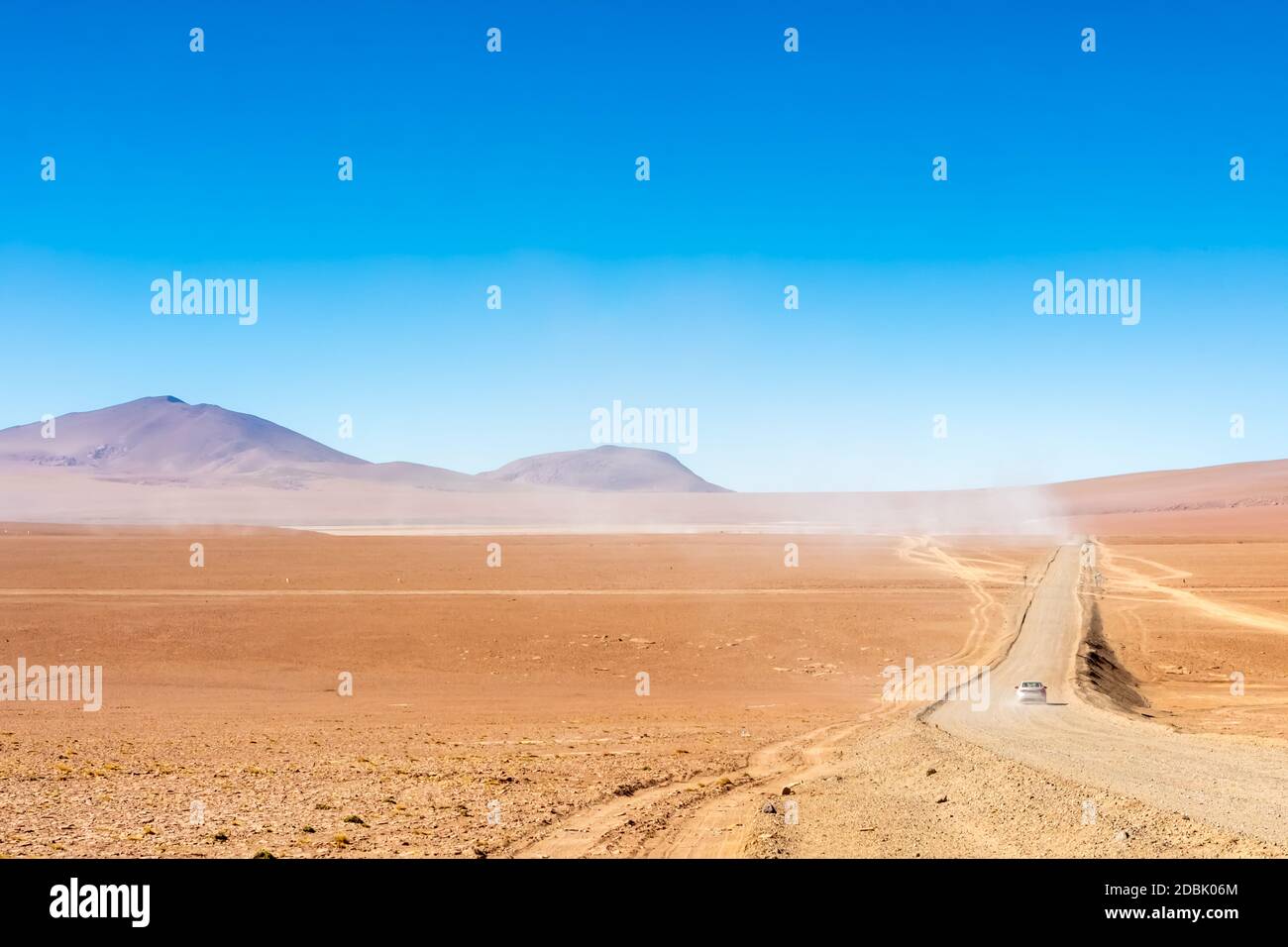 Landschaftlich reizvolle Straße in der Atacama Wüste, Chile. Südamerika. Stockfoto