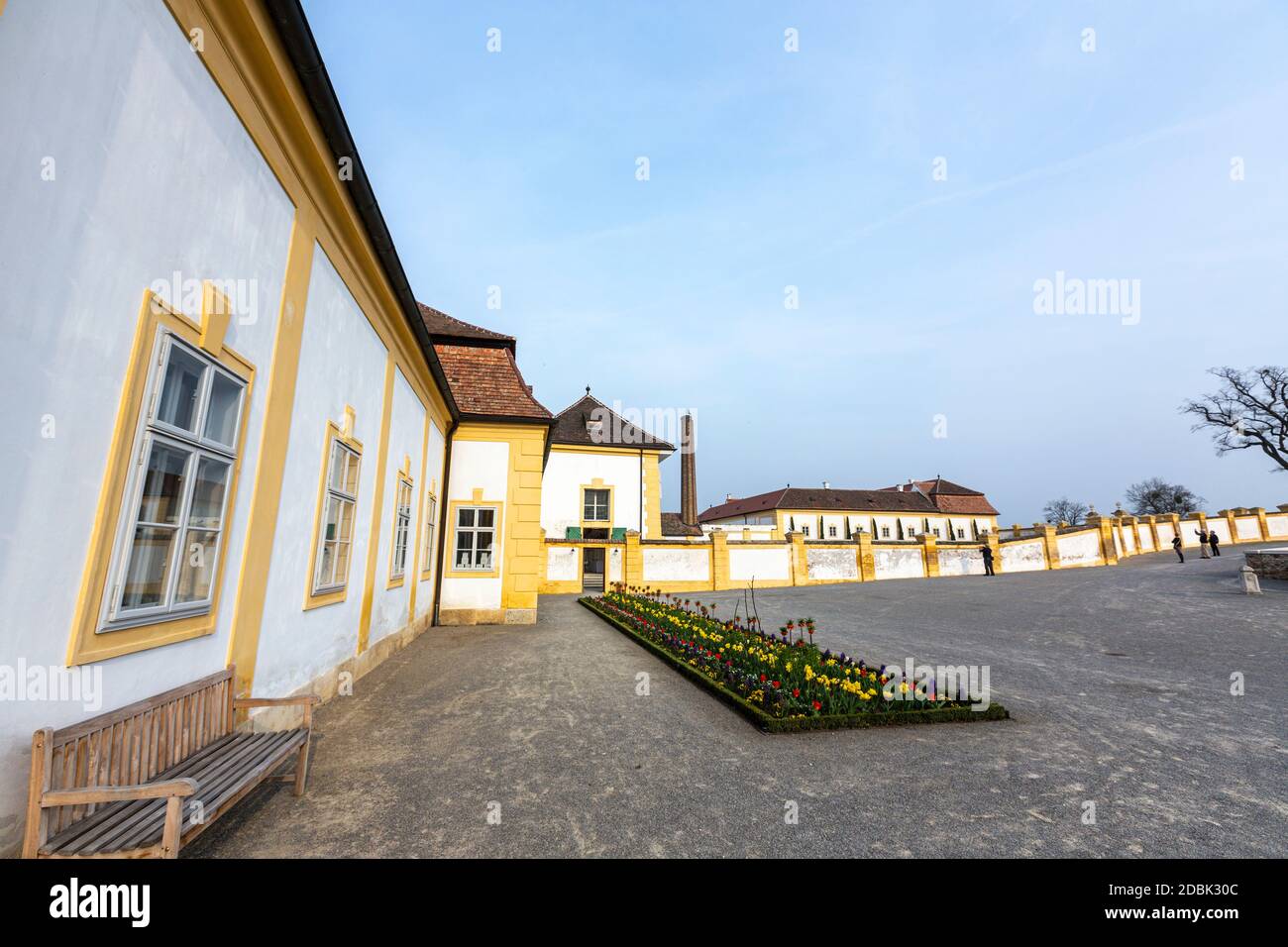 Schloss Hof, Barockstil des Architekten Johann Lukas von Hildebrandt, Marchfeld, Österreich Stockfoto