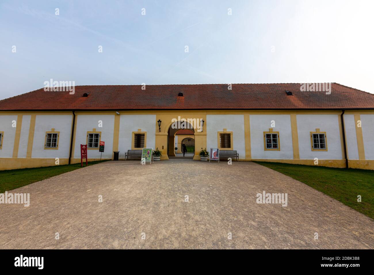 Schloss Hof, Barockstil des Architekten Johann Lukas von Hildebrandt, Marchfeld, Österreich Stockfoto