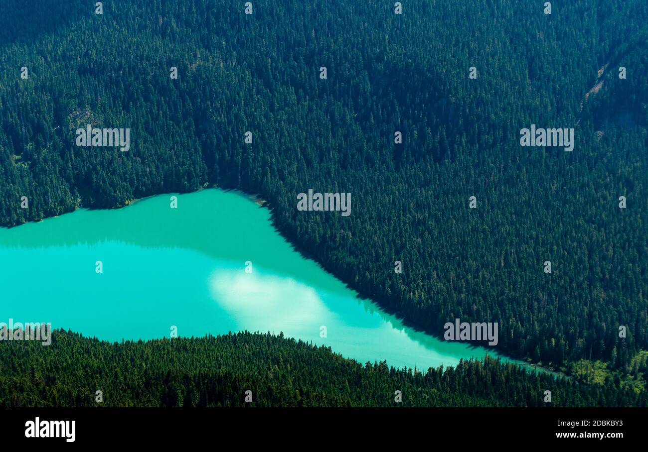 CheakamusÃ‚Â See, High Note Trail, WhistlerÃ‚Â BlackcombÃ‚Â Skigebiet, British Columbia, Kanada Stockfoto