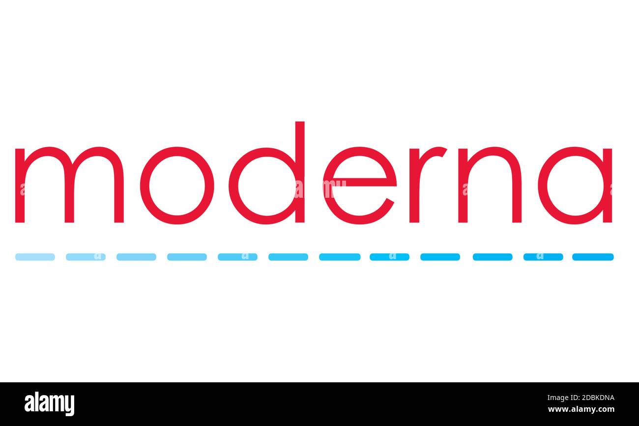 Moderna-Logo Stockfoto