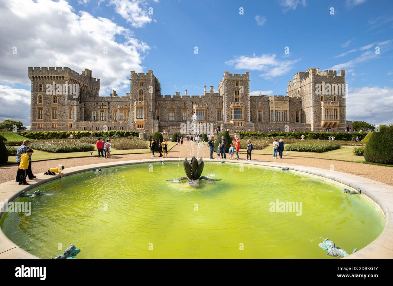Die Gärten von Windsor Castle, Berkshire, Großbritannien Stockfoto