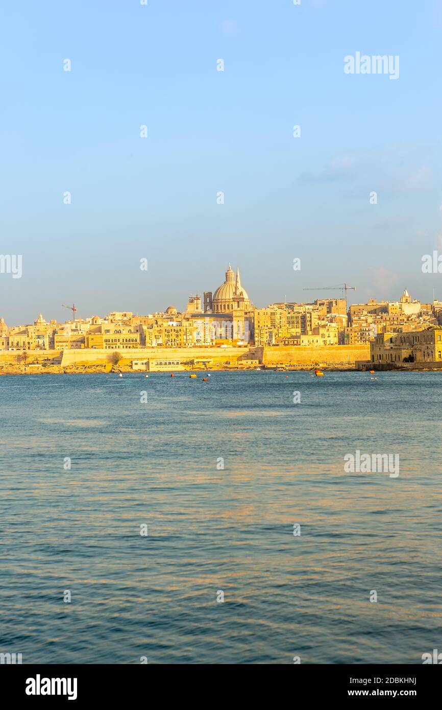 Stadtbilder von Valletta - die Hauptstadt von Malta. Stockfoto