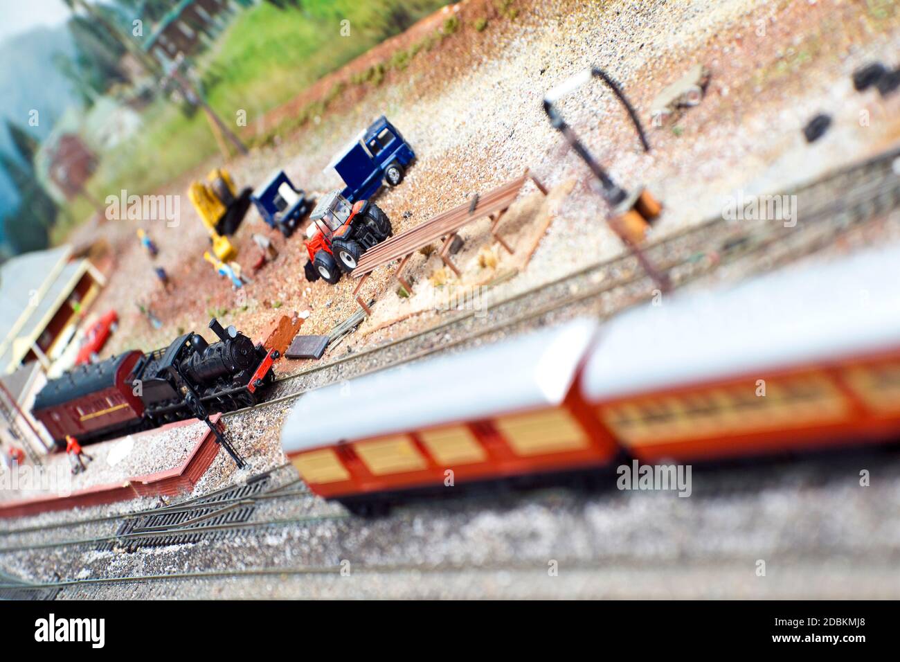 Modelleisenbahnen Stockfoto