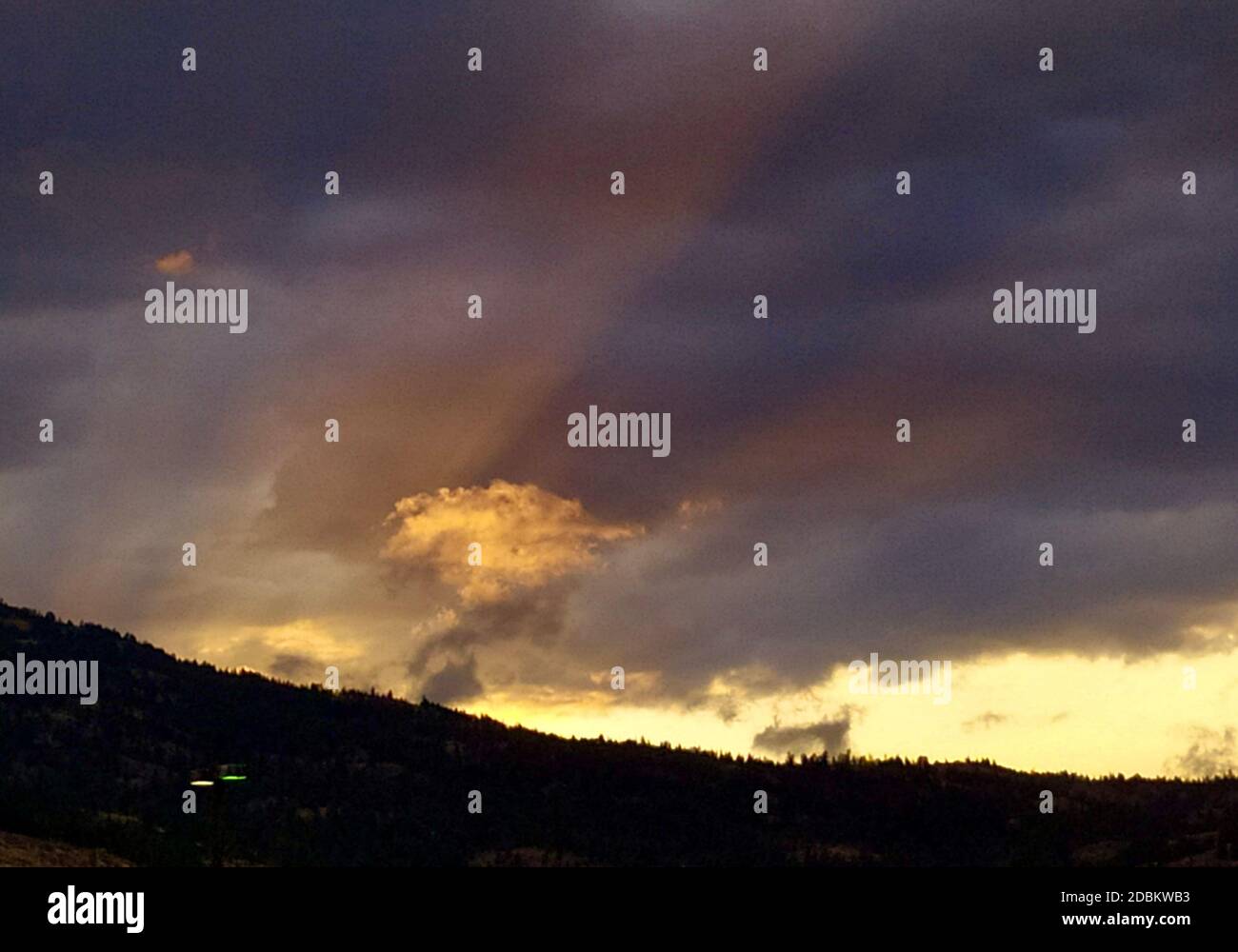 Farben eines Sonnenuntergangs Stockfoto