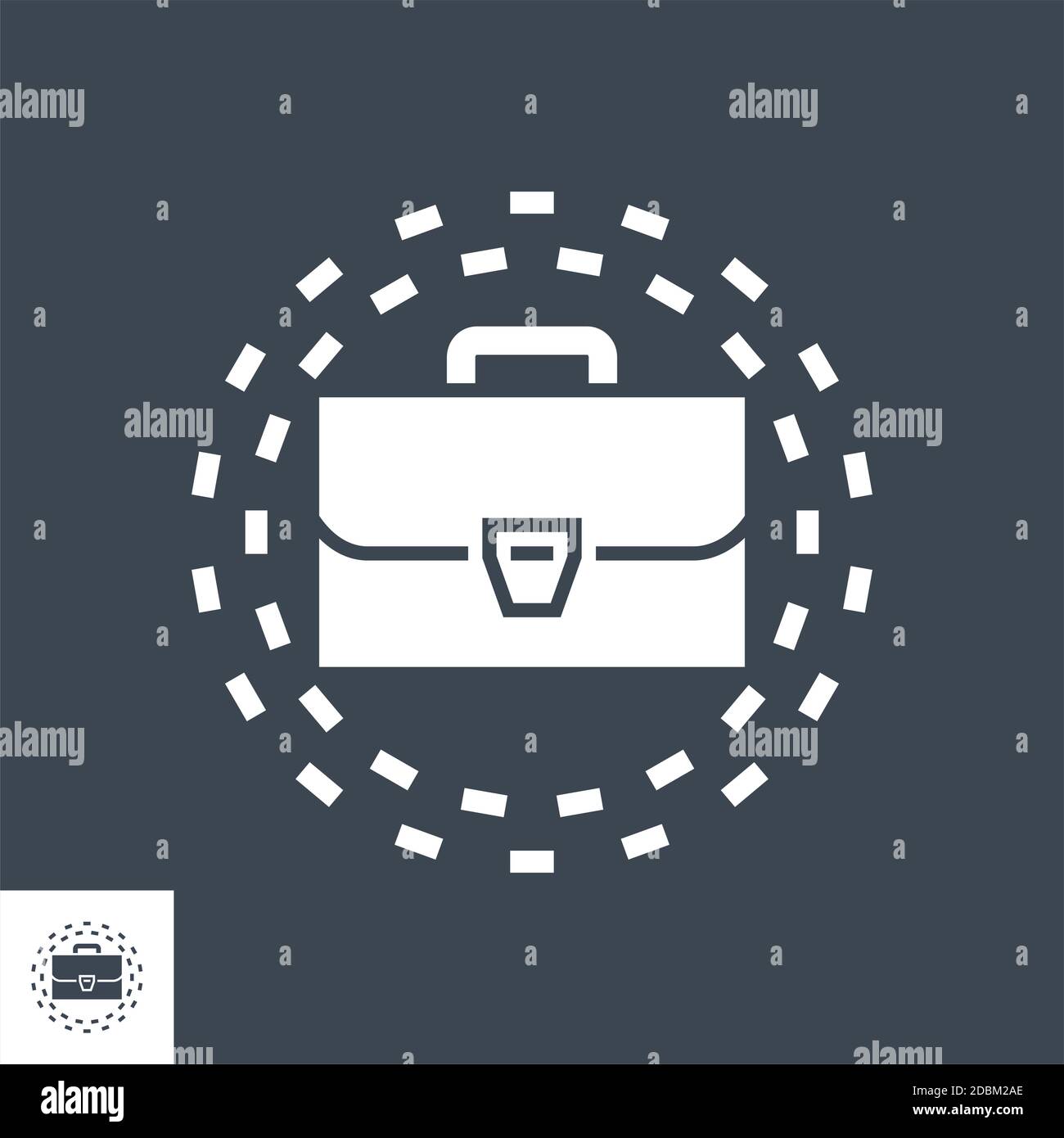 Portfolio Vector Glyph-Symbol Stock Vektor