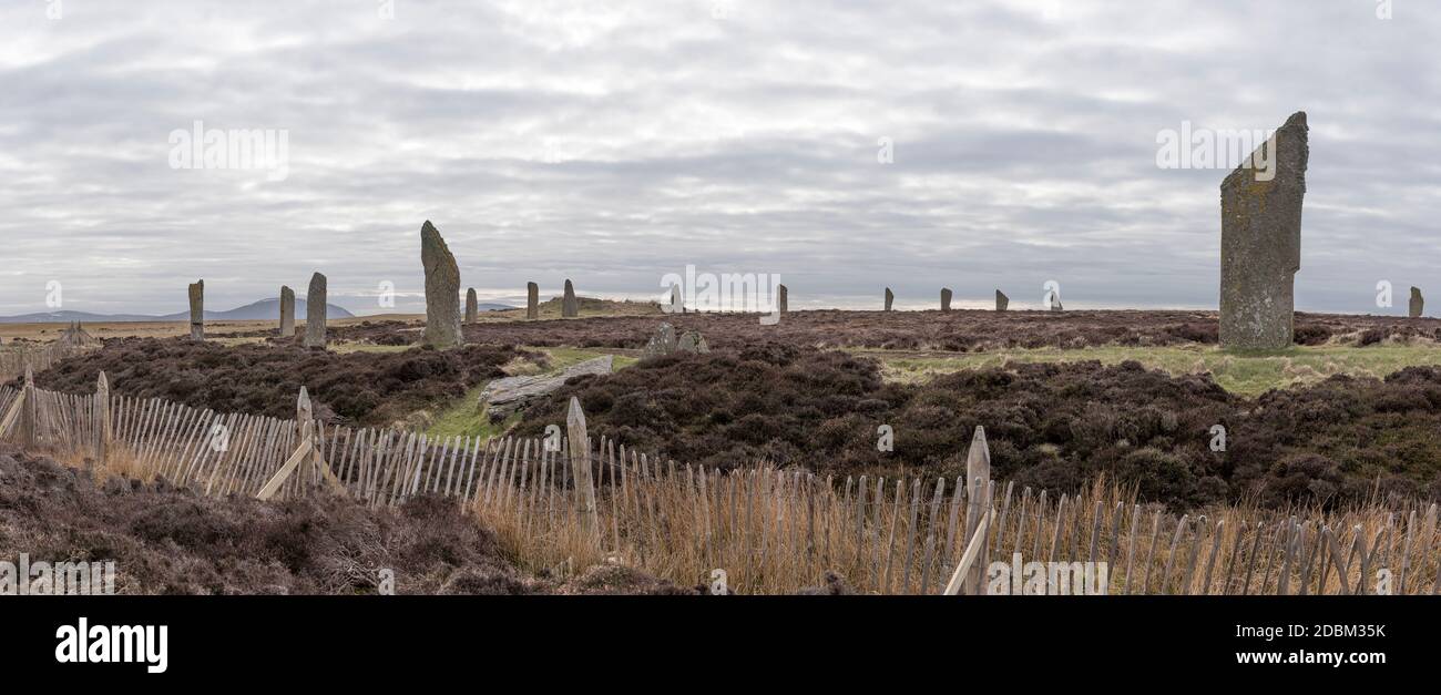Der Ring von Brodgdar, Orkney Stockfoto