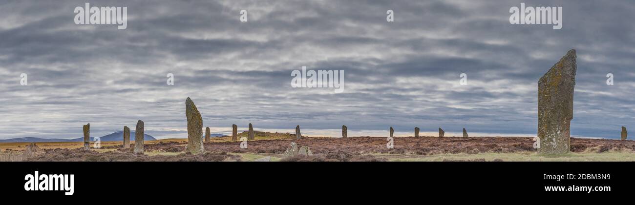 Der Ring von Brodgdar, Orkney Stockfoto