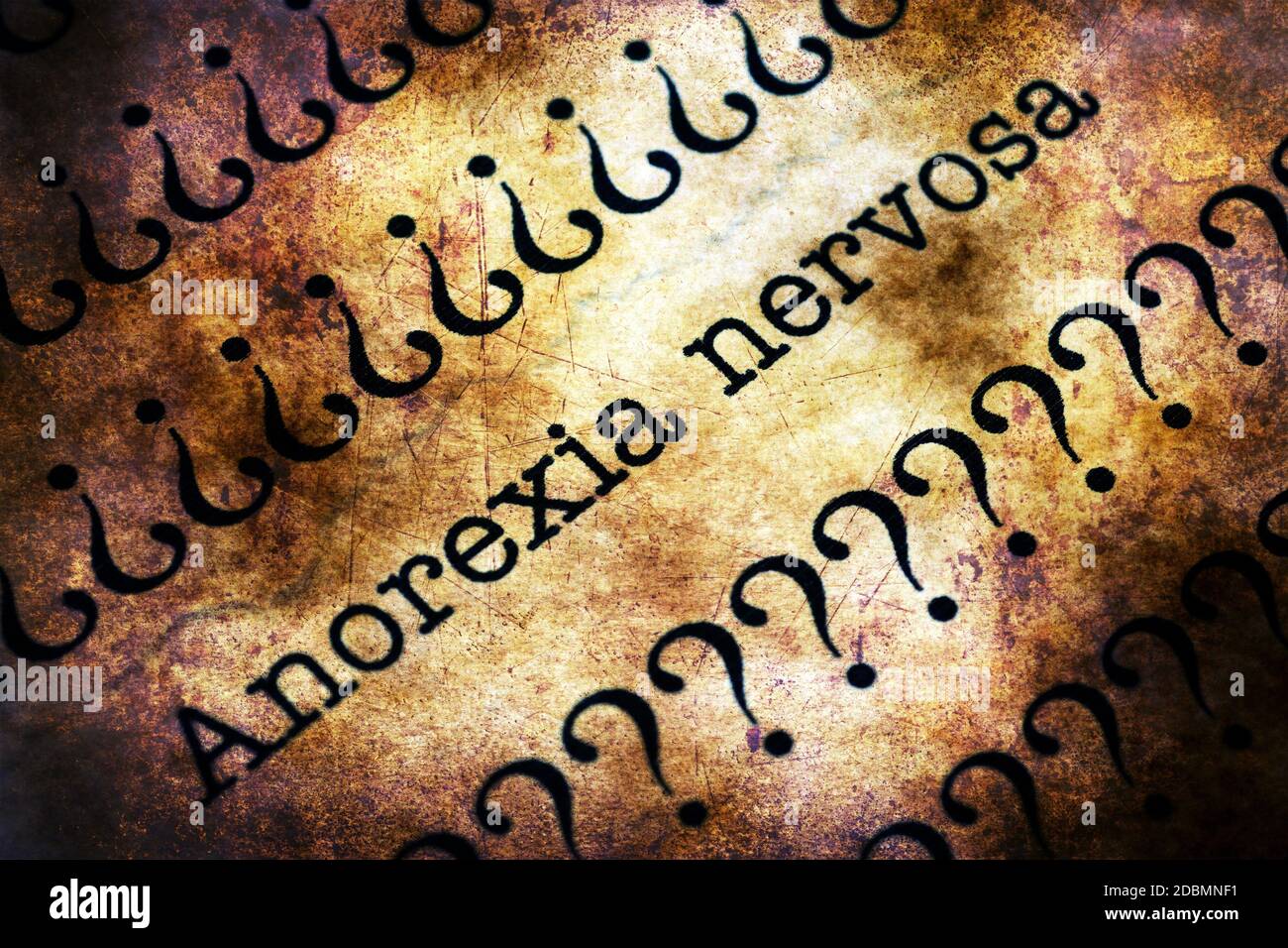 Anorexia Nervosa Störung Grunge Konzept Stockfoto