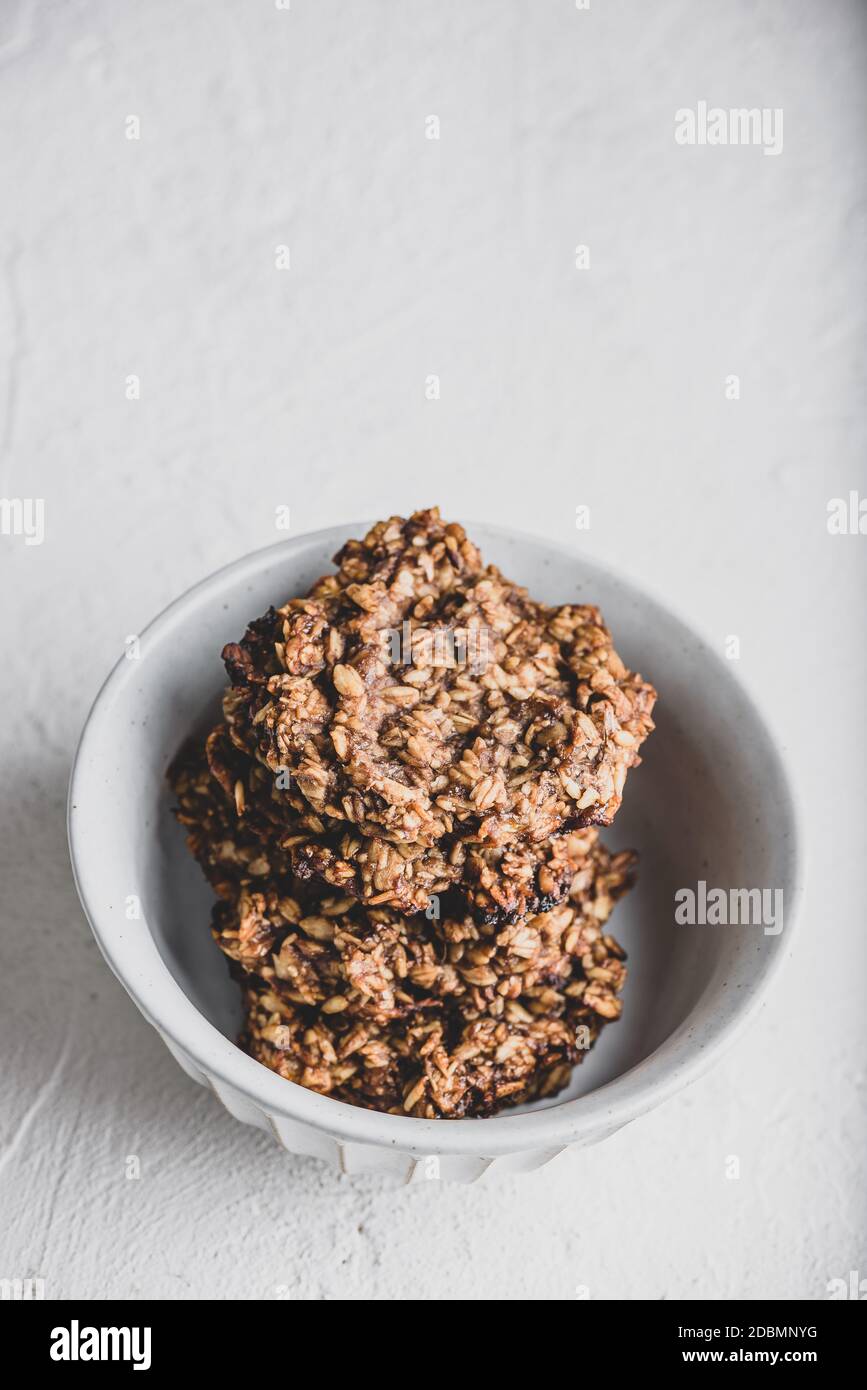 Banana Haferflocken Cookies Stockfoto