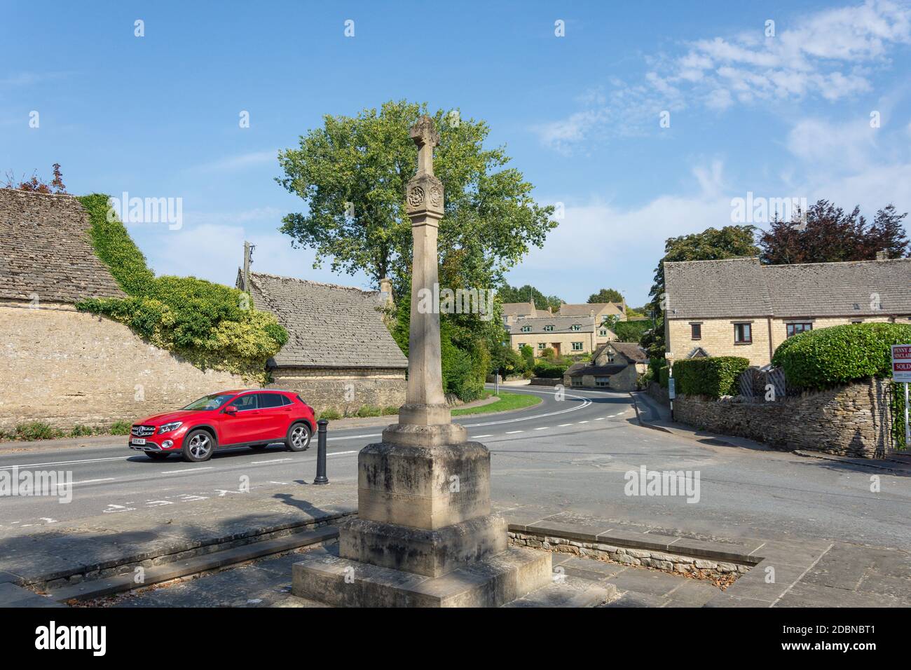 War Memorial, Meadow Lane, Fulbrook, Oxfordshire, England, Vereinigtes Königreich Stockfoto