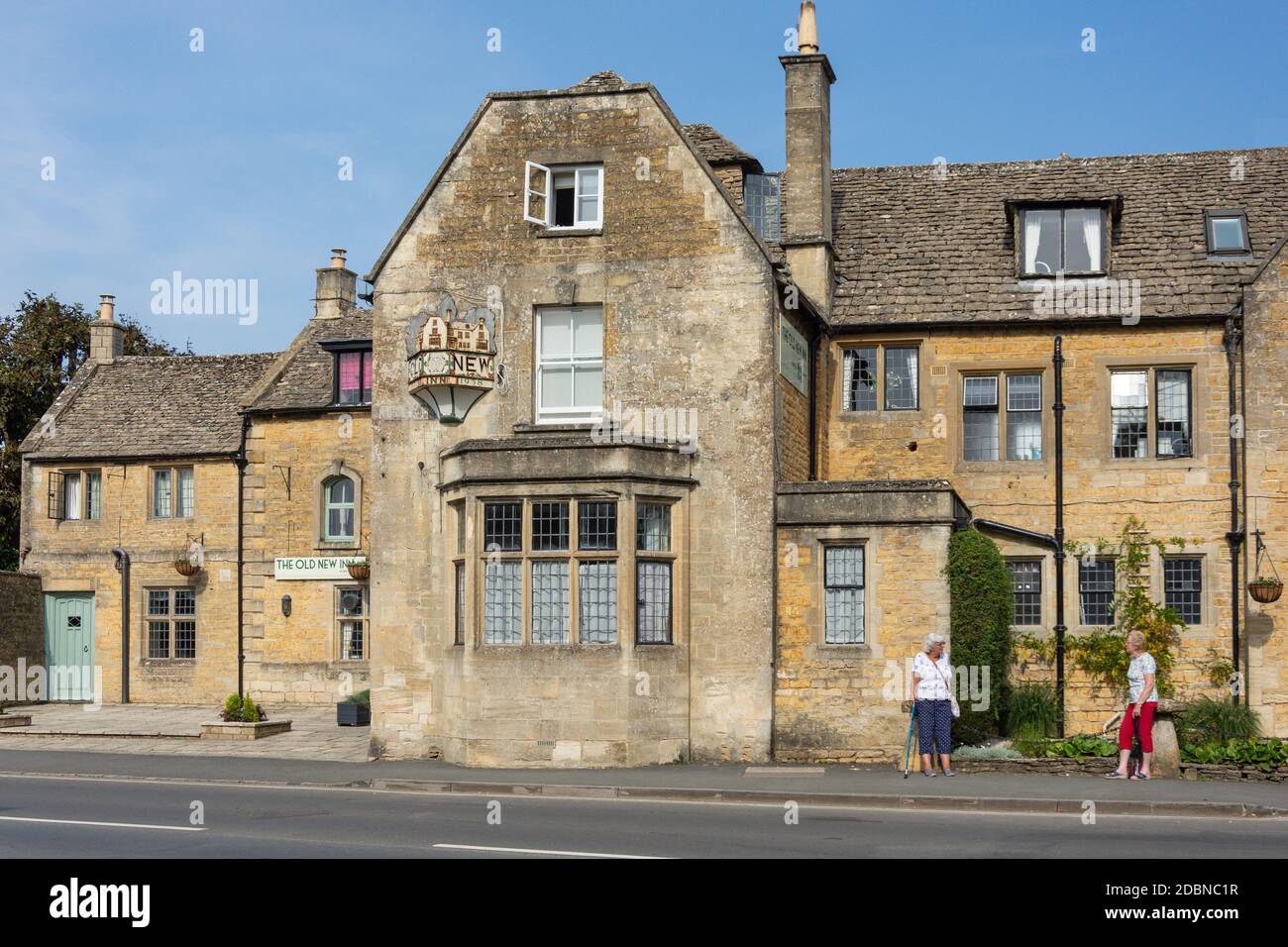 The Old New Inn, Risssington Road, Bourton-on-the-Water, Gloucestershire, England, Großbritannien Stockfoto