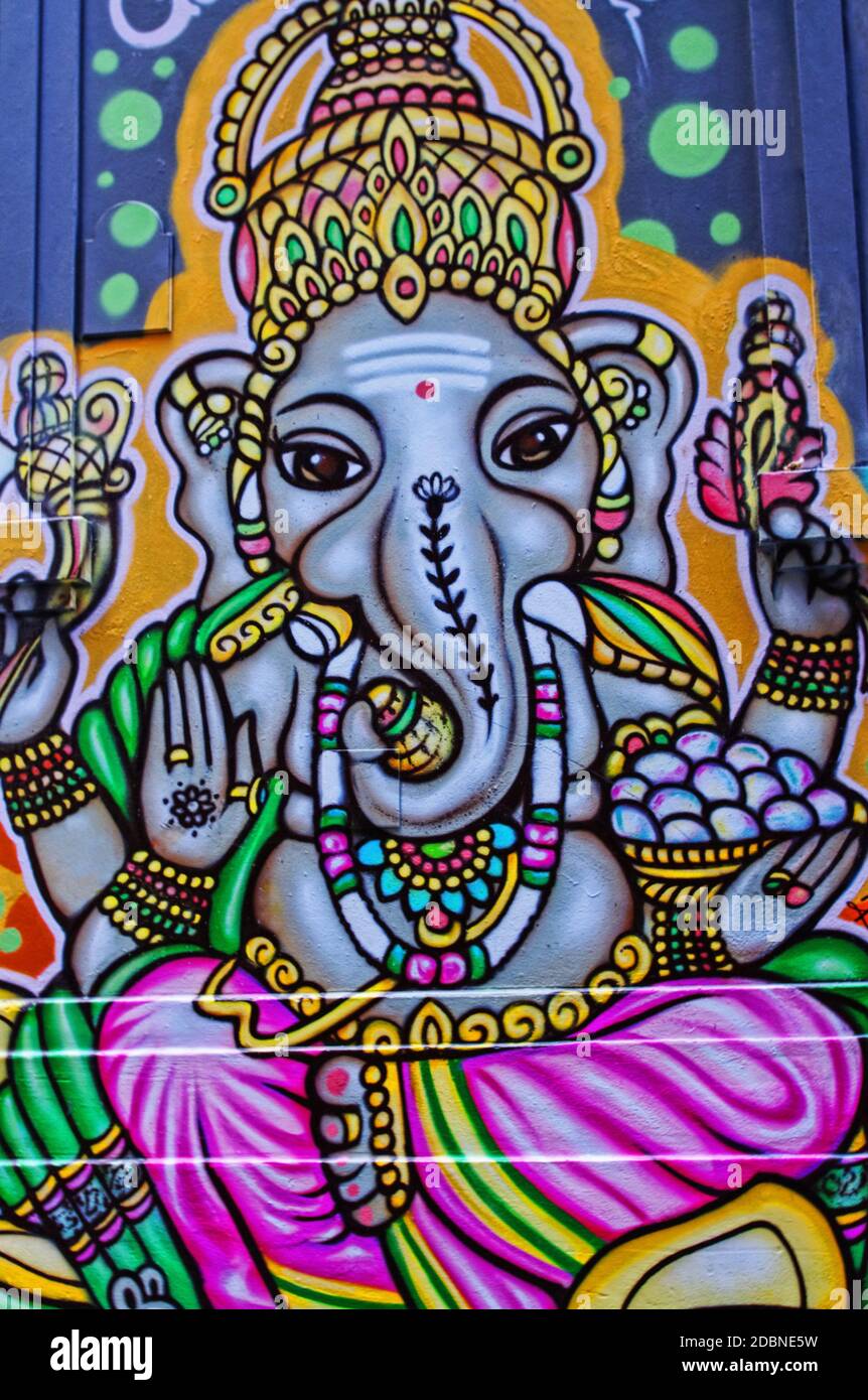 Elefantenmalerei An Der Wand Stockfotos Und Bilder Kaufen Alamy