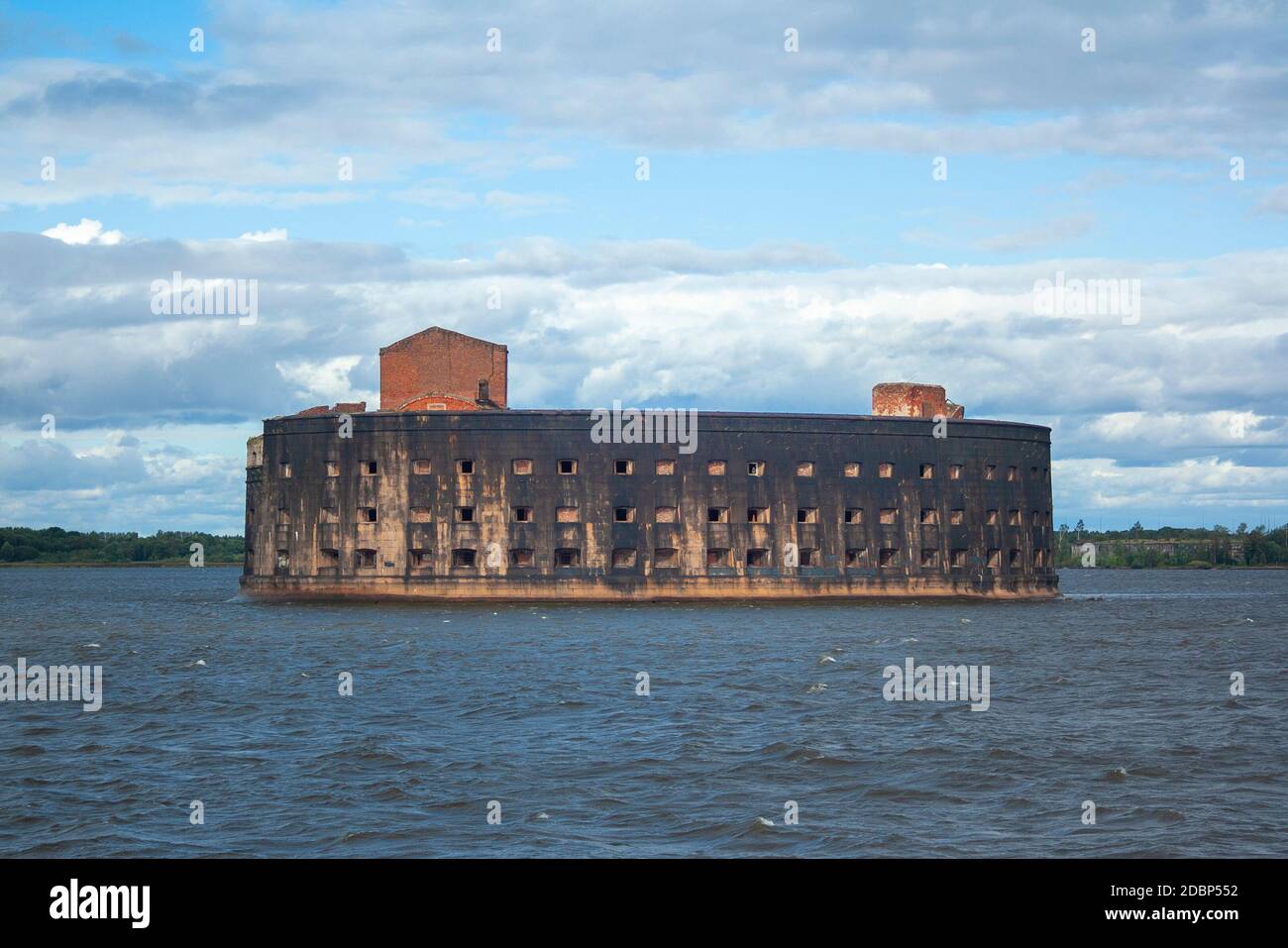 Marine fort Alexander 1 auf der Insel in der Kronstädter saint-petersburg am Sommer, der Tag. Touristenattraktion in Sankt Petersburg, Russland Stockfoto