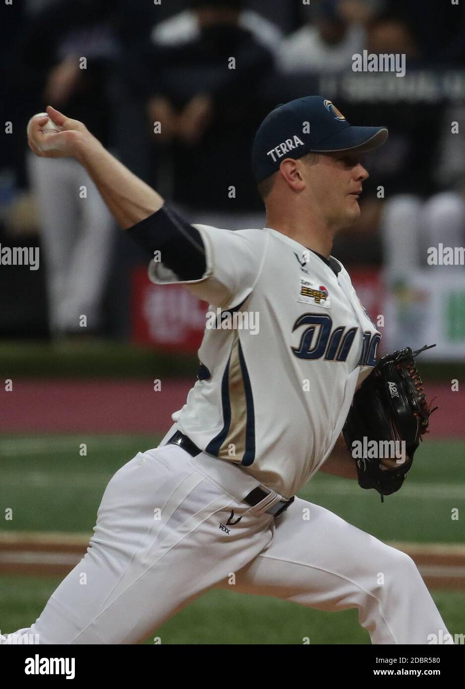 Drew Rucinski November 2020. Rucinski eröffnet für Dinos NC Dinos Pitcher Drew ...