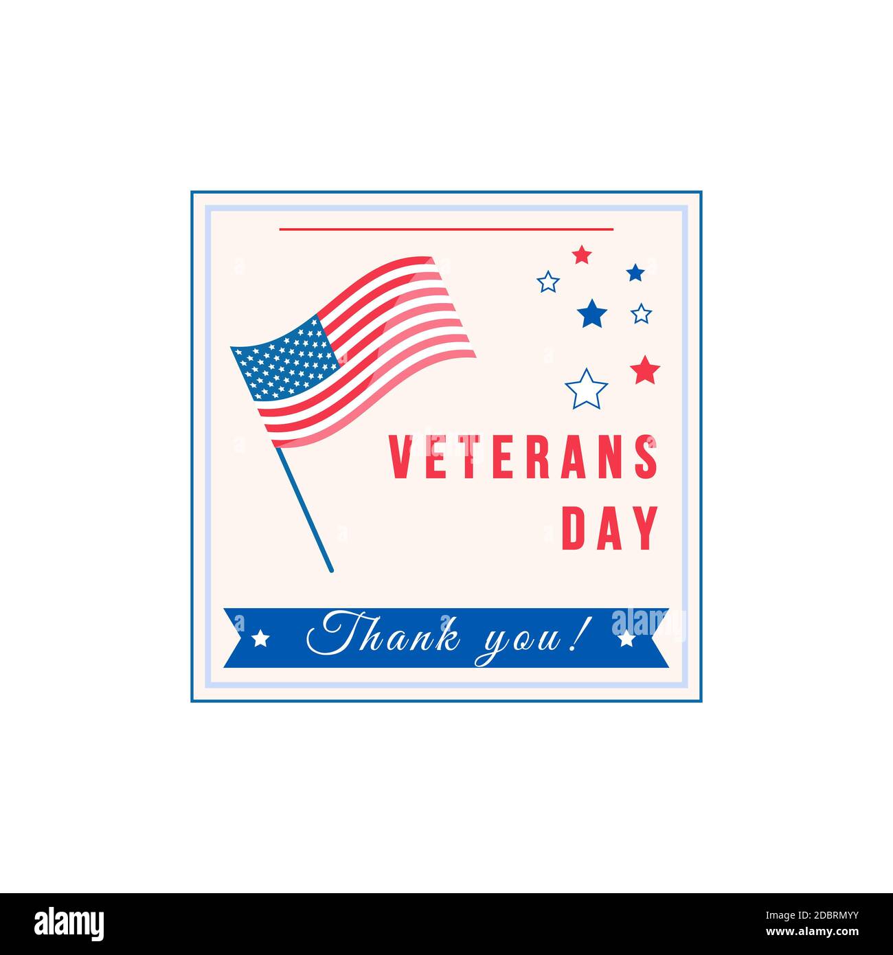 Veterans Day Feier flache Farbe Vektor Abzeichen. Gedient US-Militär Soldat. Aufkleber für amerikanische Feiertage. US-Sonderzeremonie Patch. Bürgerkrieg Stockfoto