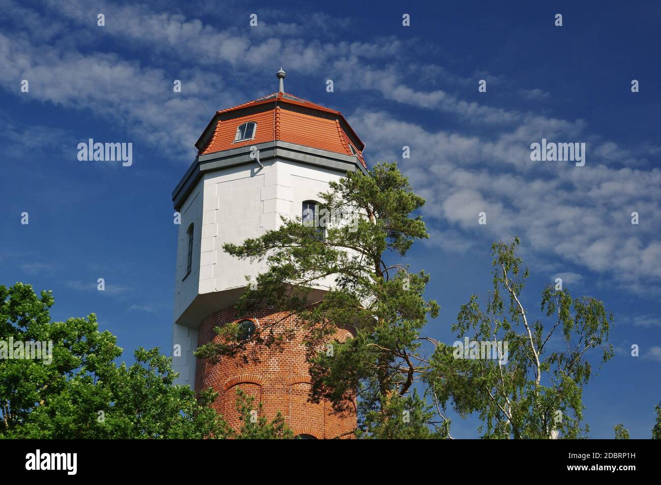 Technisches Denkmal Wasserturm, Ostseebad Graal-MÃ¼ritz, Mecklenburg-Vorpommern, Deutschland Stockfoto