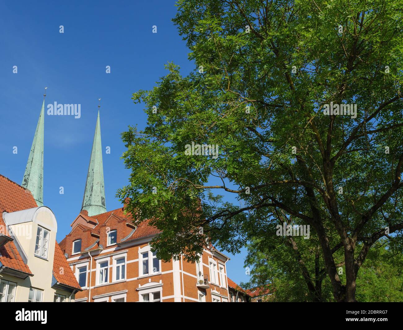 Die Stadt lübeck an der Trave in deutschland Stockfoto