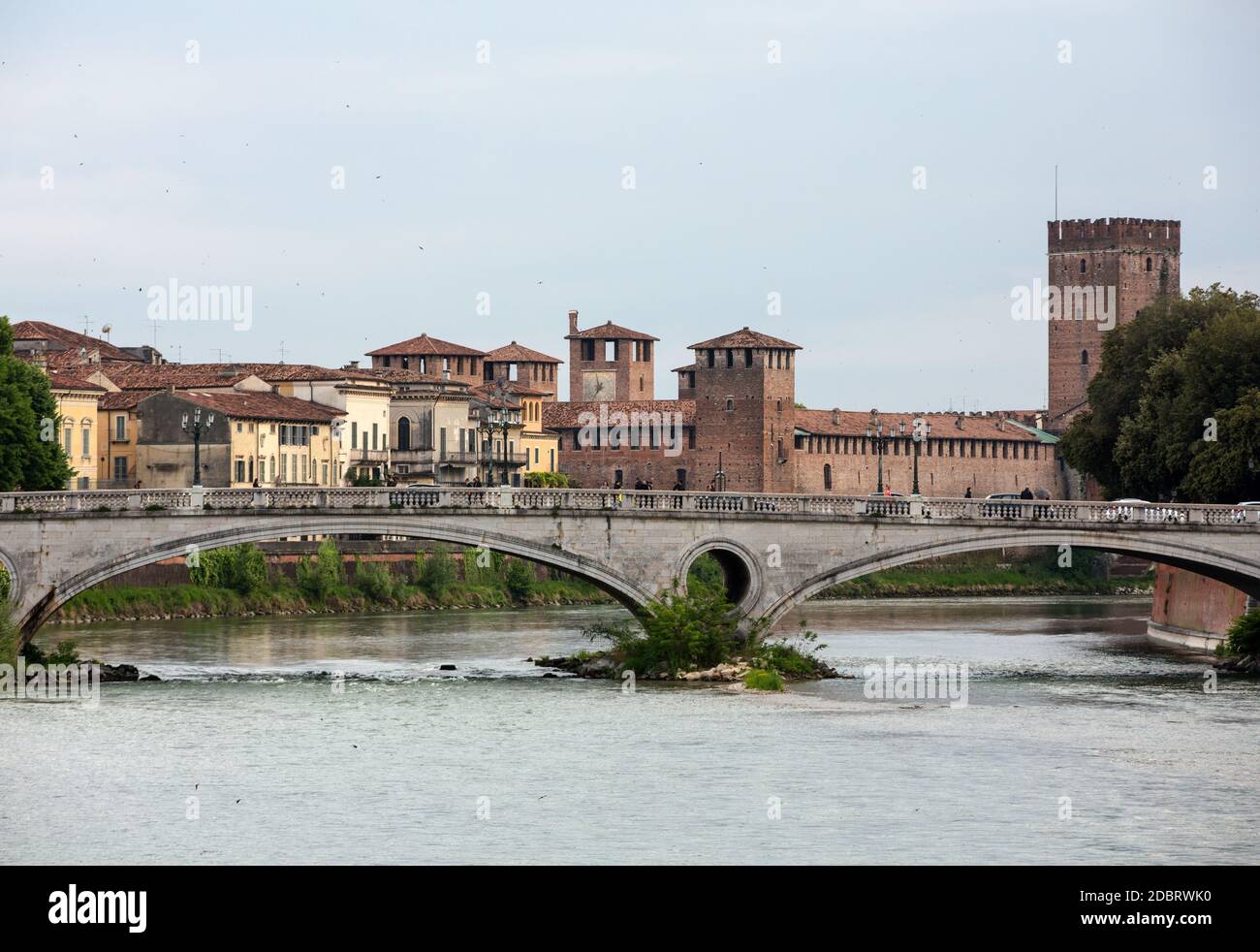 Das historische Stadtzentrum von Verona. Italien Stockfoto
