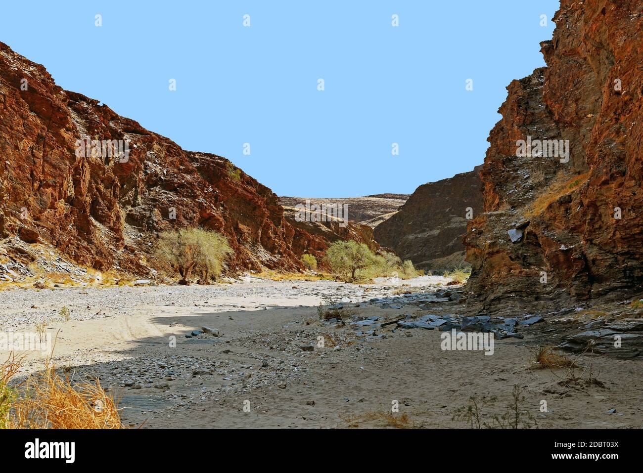 Auf dem Weg nach Sossusvlei in Namibia, am Rande des Namib-Naukluft Nationalparks Stockfoto