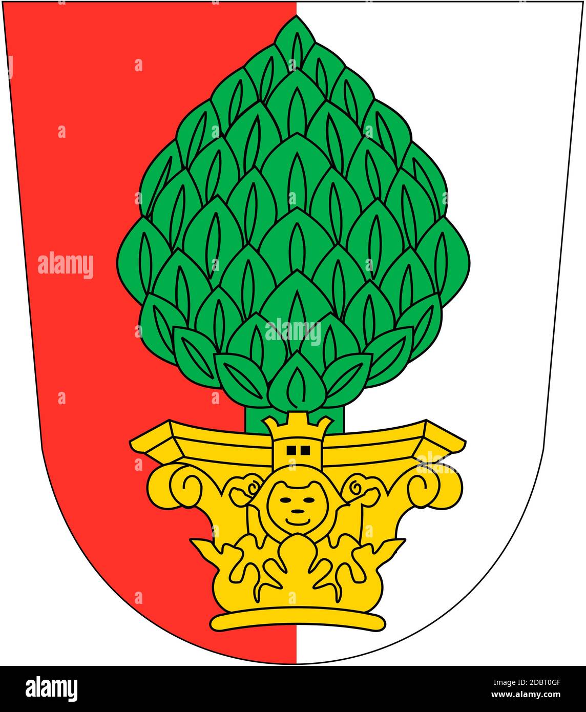 Wappen der Stadt Augsburg. Deutschland Stockfoto