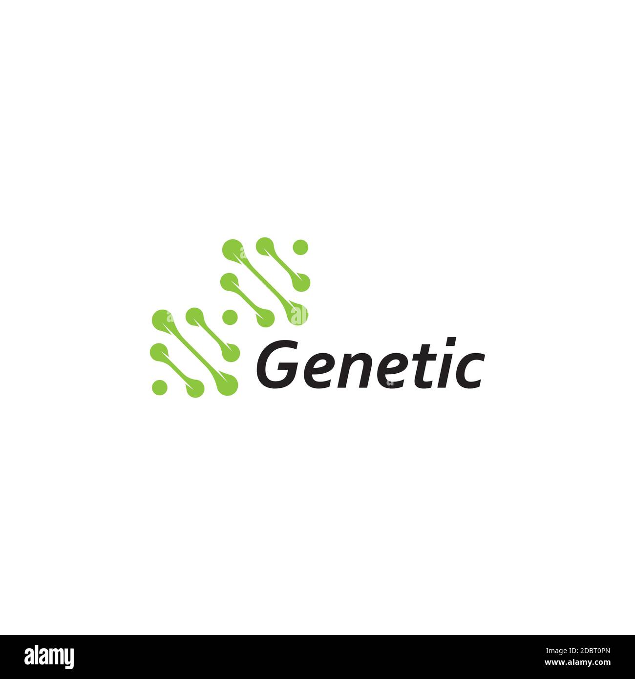 DNA Logo Design template.icon für Wissenschaft Technologie Stock Vektor