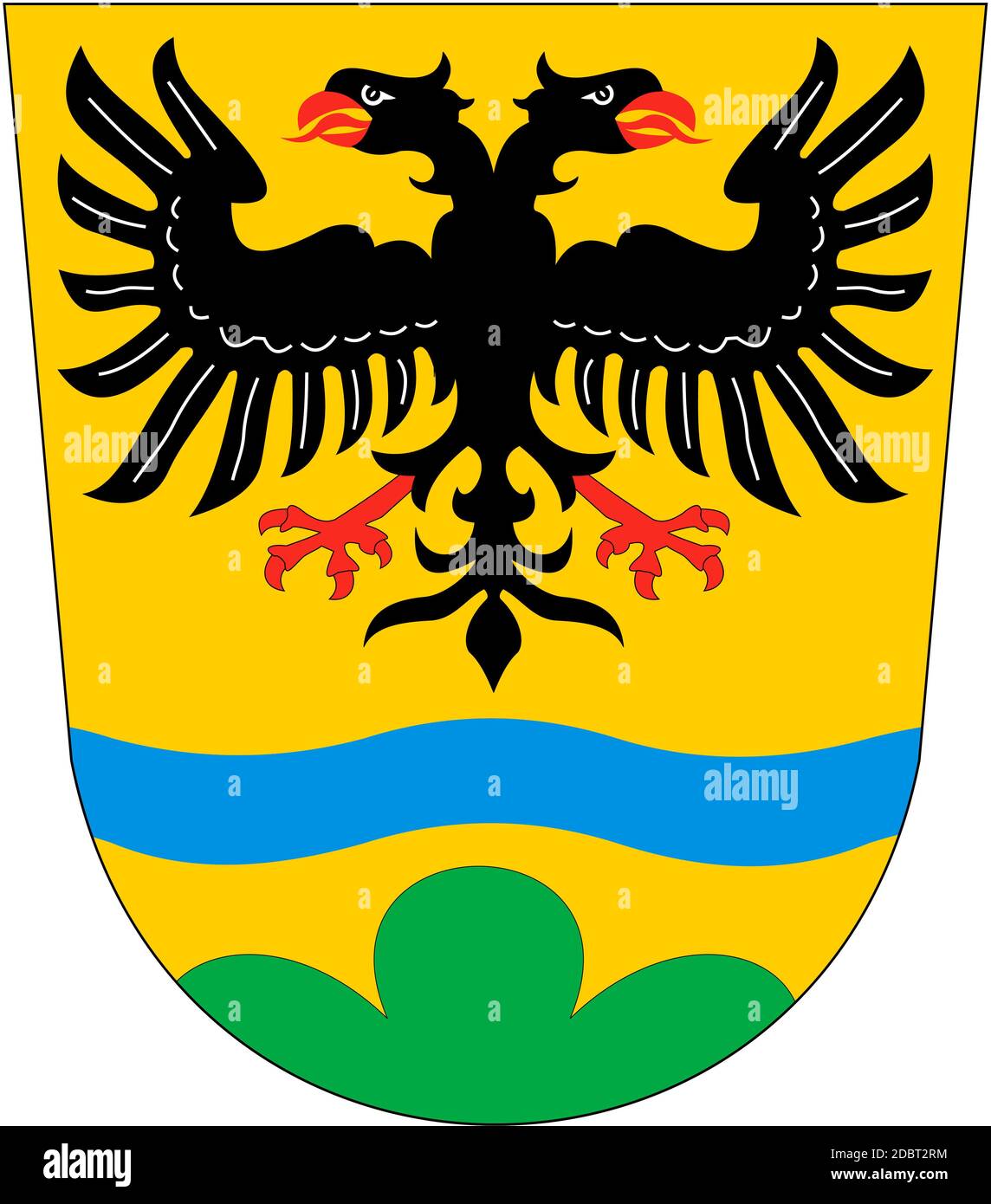 Wappen des Landkreises Deggendorf. Deutschland Stockfoto