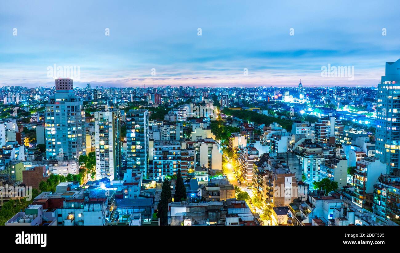 Die Skyline von Buenos Aires Stockfoto