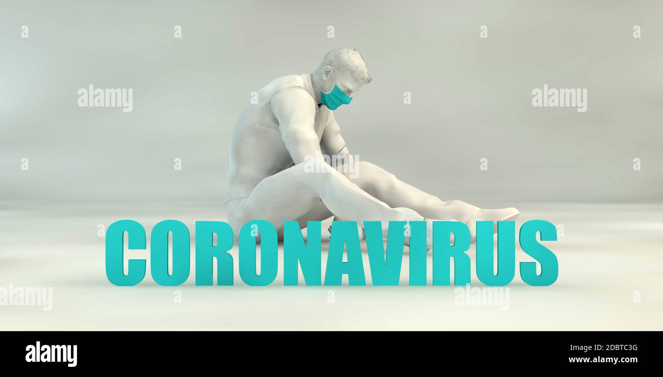 Coronavirus Lockdown Effekte Unter Verwendung Seiner Toll-Konzept Stockfoto