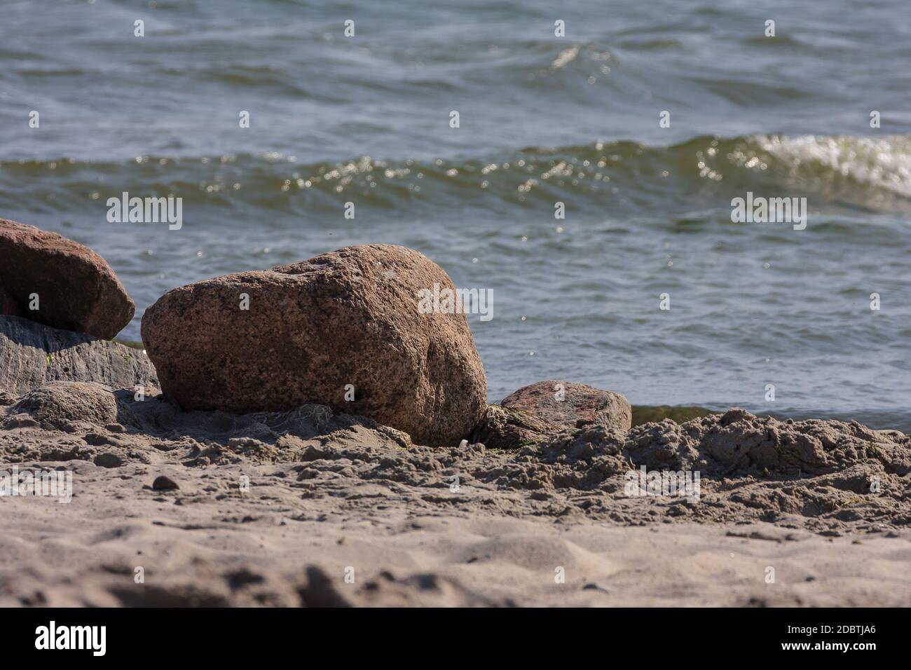 Strandszene in grömitz an der Ostsee Stockfoto