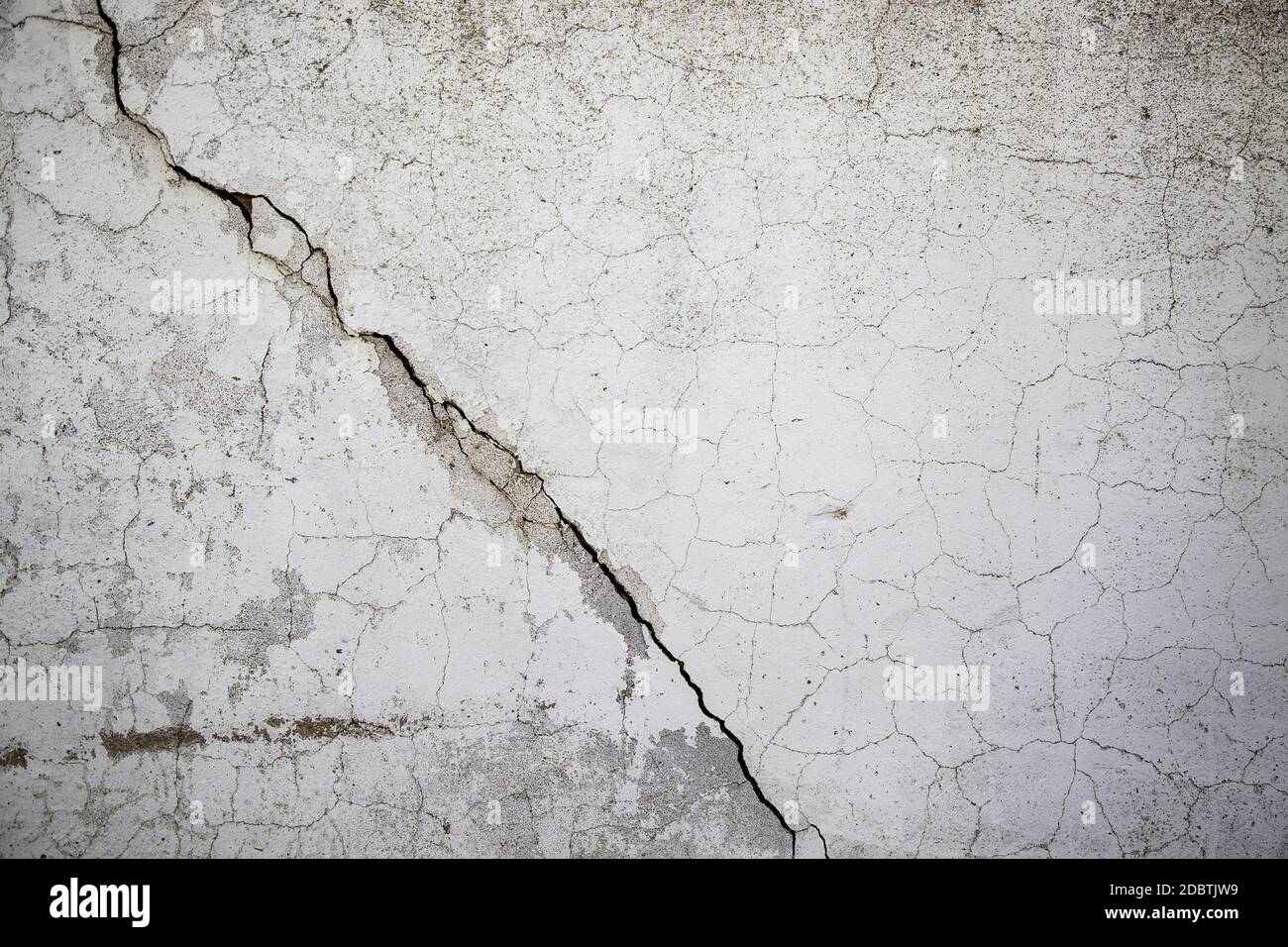 Alte rissige Zementwand Stockfoto