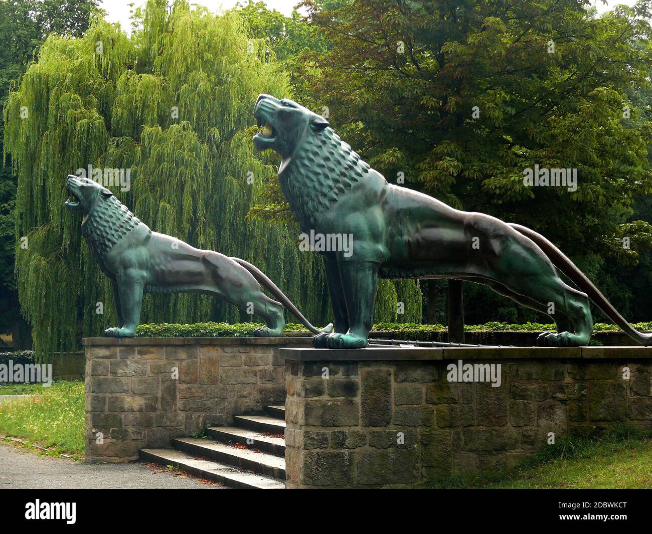 löwenbastei am Maschsee in Hannover Stockfoto