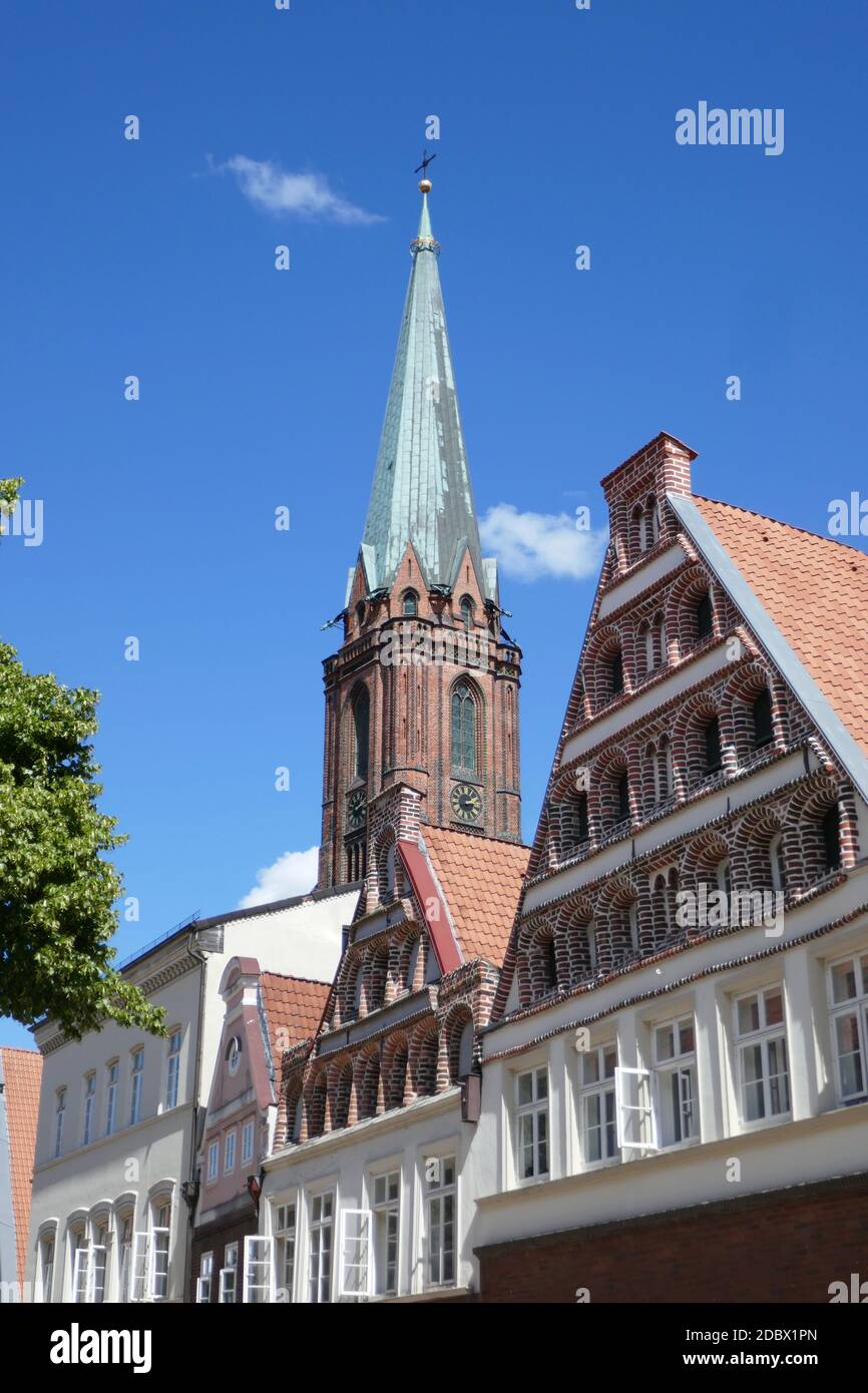 Nikolaikirche in LÃ¼neburg Stockfoto