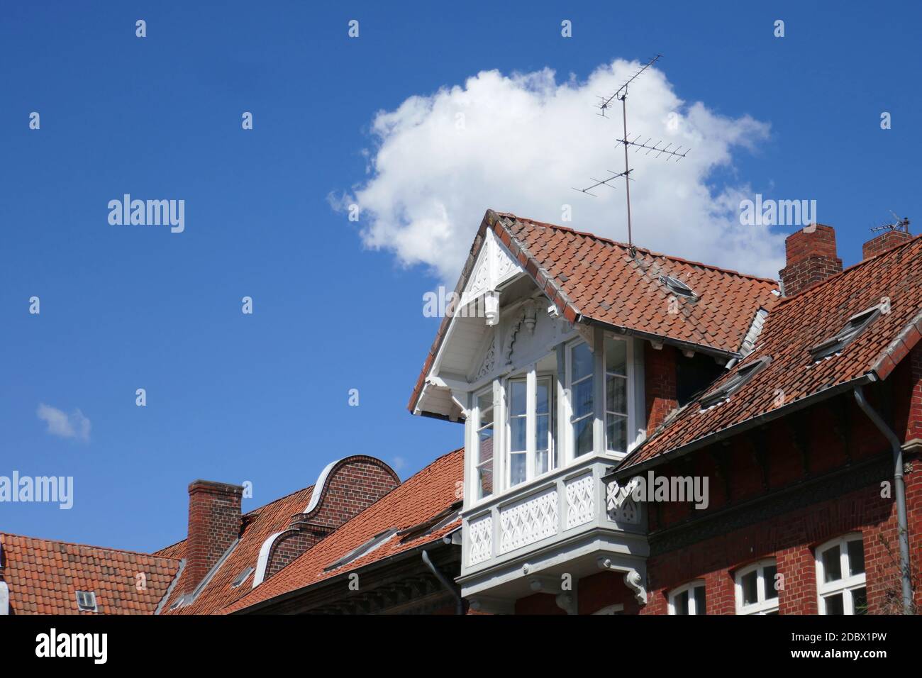 Haus im Stil des Historismus in LÃ¼neburg Stockfoto