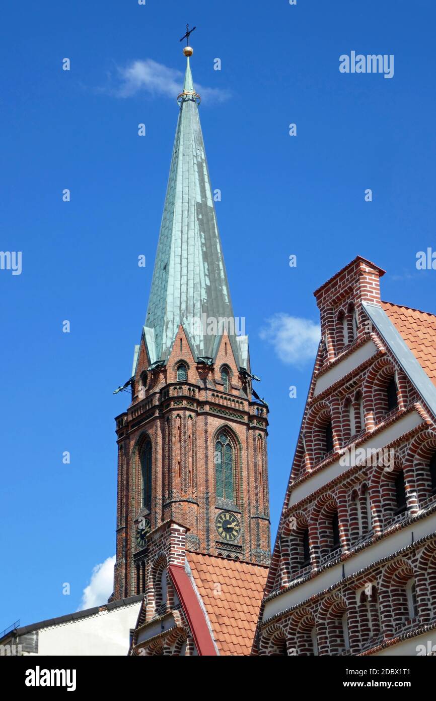 Nikolaikirche in LÃ¼neburg Stockfoto
