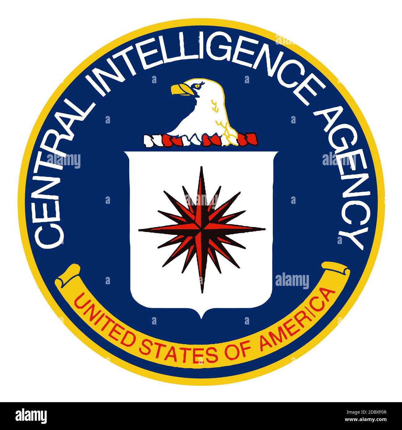 Logo der Central Intelligence Agency der Vereinigten Staaten von Amerika Stockfoto
