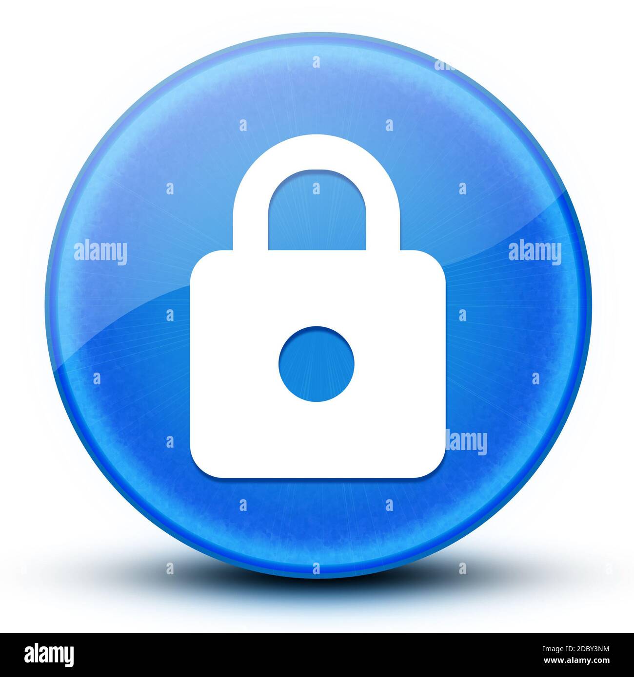 https Augapfel glänzend blau Runde Taste abstrakte Abbildung Stockfoto