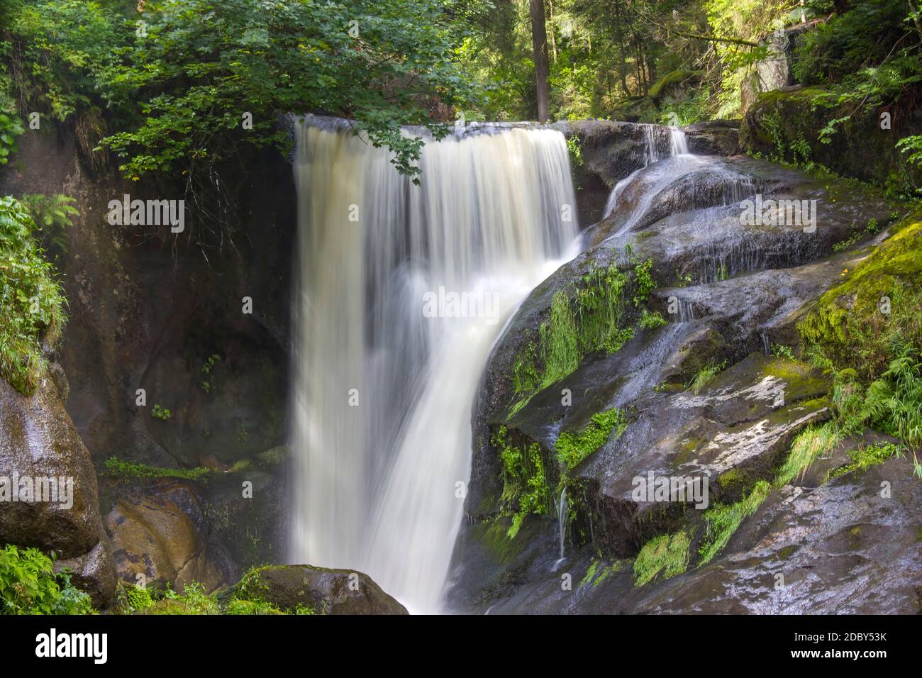 Triberger Wasserfälle, einer der höchsten Wasserfälle in Deutschland - die Schwarzwaldregion Stockfoto