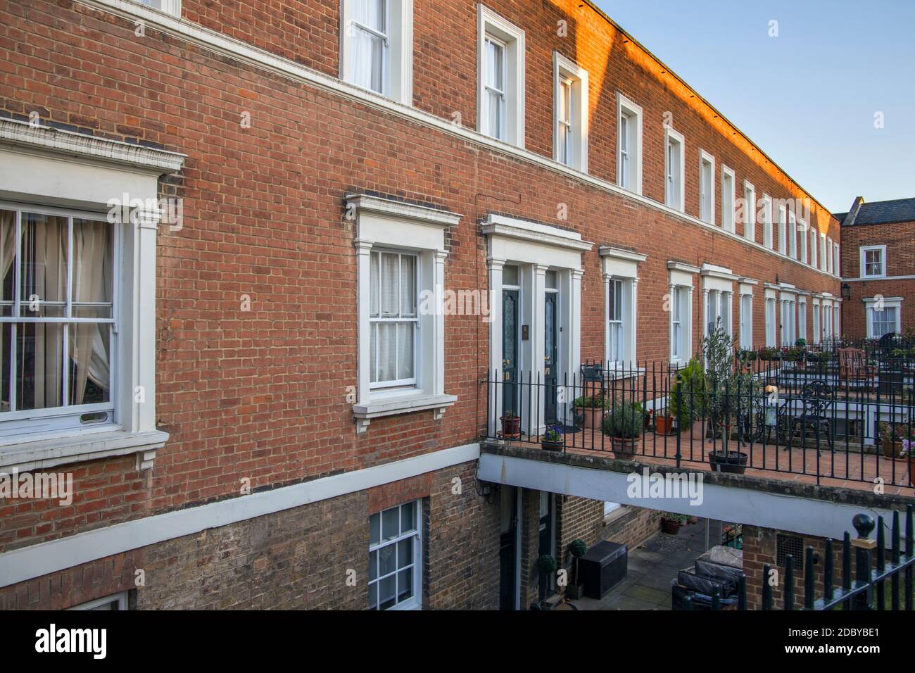 französische Krankenhaus Almosen Häuser in rochester kent Stockfoto