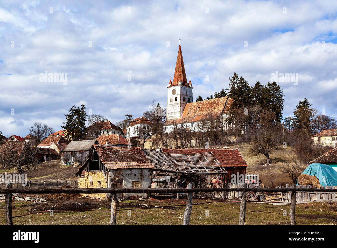 Ein typisches Dorf in Rumänien Stockfoto