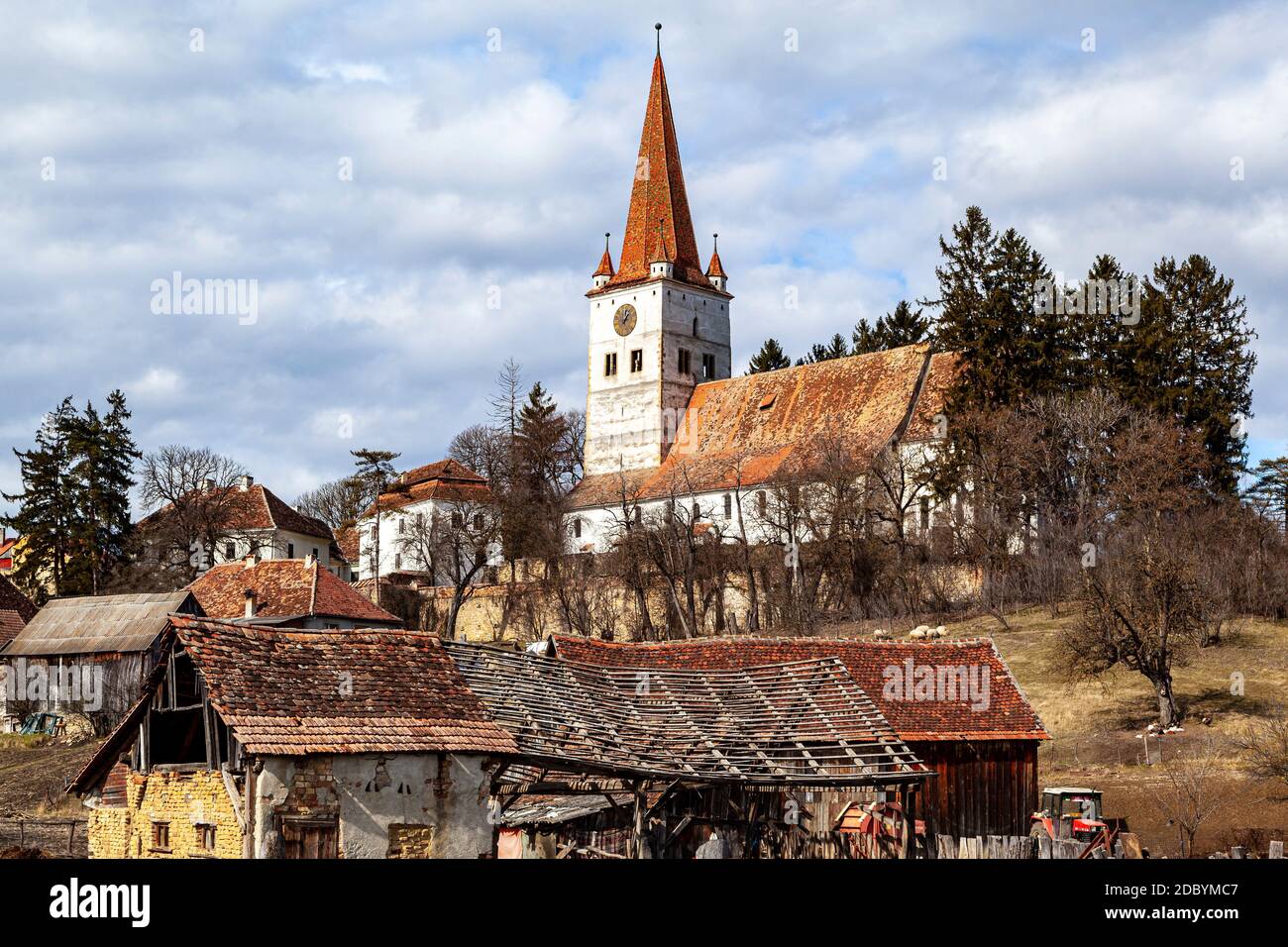 Ein typisches Dorf in Rumänien Stockfoto