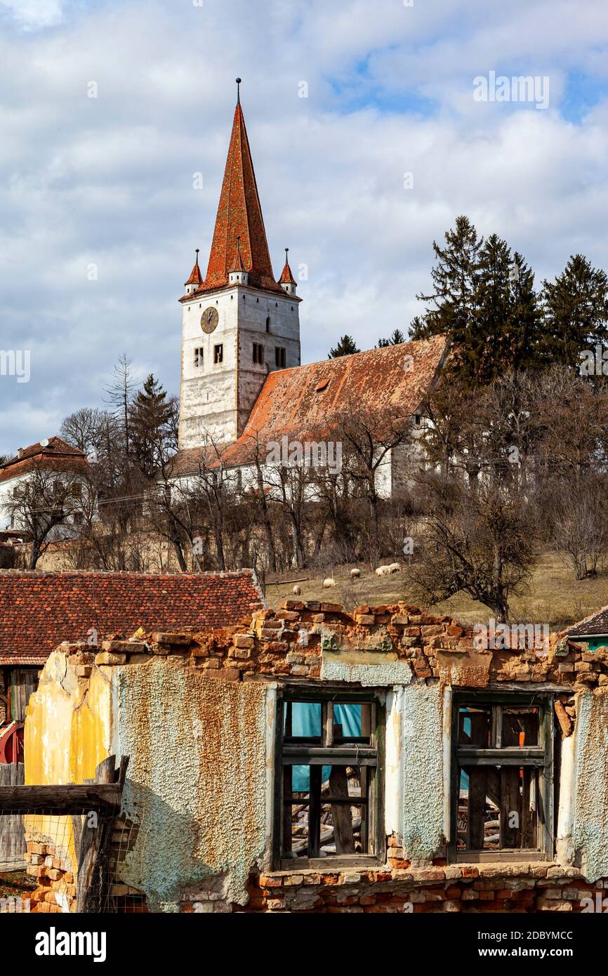 Ein typisches Dorf in Rumänien Stockfoto